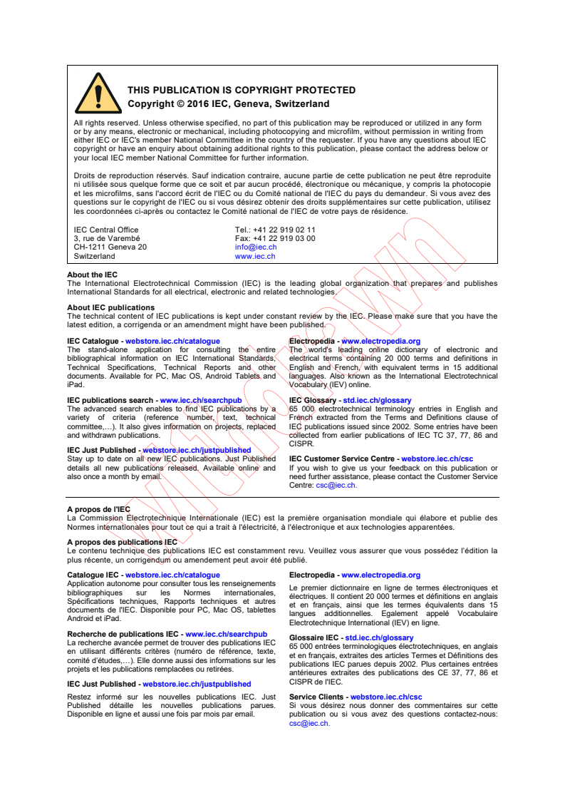 IEC 62053-22:2003 IEC 62053-22:2003+AMD1:2016 CSV - Electricity metering equipment (a.c.) - Particular Requirements - Part 22: Static meters for active energy (classes 0,2 S and 0,5 S)
Released:11/18/2016
Isbn:9782832237809 - Page 2 preview