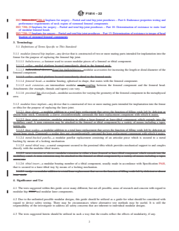 ASTM F1814-22 REDLINE ASTM F1814-22 - Standard Guide for Evaluating Modular Hip and Knee Joint Components - Page 2 preview