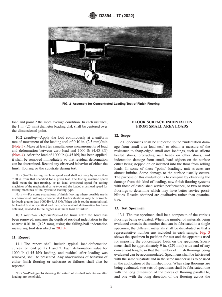 ASTM D2394-17(2022) - Standard Test Methods for Simulated Service Testing of Wood and Wood-Based Finish Flooring