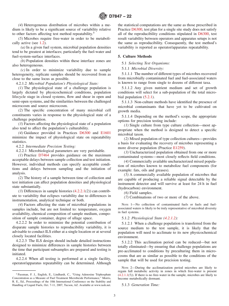 ASTM D7847-22 - Standard Guide for Interlaboratory Studies for Microbiological Test Methods