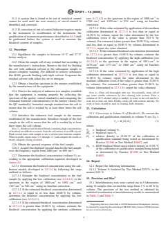 ASTM D7371-14(2022) ASTM D7371-14(2022) - Standard Test Method for Determination of Biodiesel (Fatty Acid Methyl Esters) Content in Diesel Fuel Oil Using Mid Infrared Spectroscopy (FTIR-ATR-PLS Method) - Page 4 preview