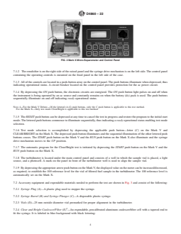 ASTM D4860-22 REDLINE ASTM D4860-22 - Standard Test Method for Free Water and Particulate Contamination in Middle Distillate Fuels (Clear and Bright Numerical Rating) - Page 4 preview