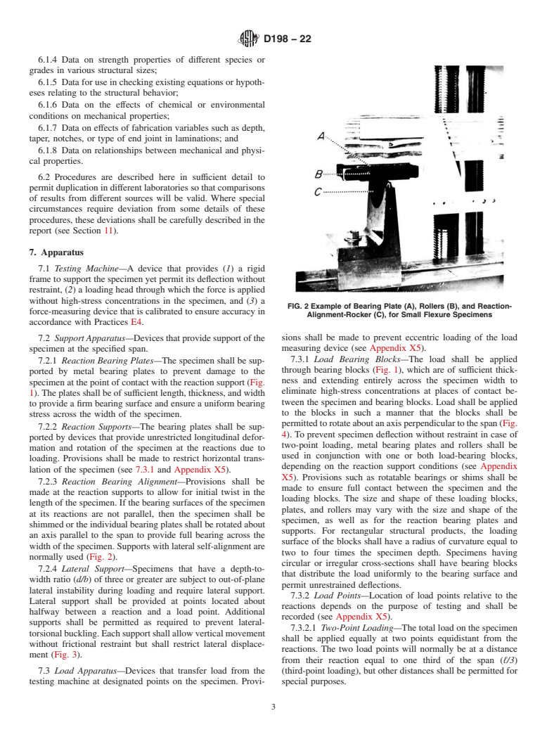 ASTM D198-22 - Standard Test Methods of  Static Tests of Lumber in Structural Sizes