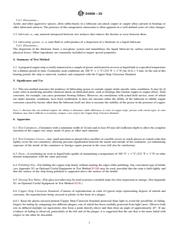 ASTM D4048-22 REDLINE ASTM D4048-22 - Standard Test Method for Detection of Copper Corrosion from Lubricating Grease - Page 2 preview