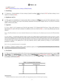 ASTM B214-22 REDLINE ASTM B214-22 - Standard Test Method for Sieve Analysis of Metal Powders - Page 2 preview