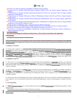 ASTM F763-22 REDLINE ASTM F763-22 - Standard Practice for Short-Term Intramuscular Screening of Implantable Medical Device Materials - Page 2 preview