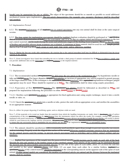 ASTM F763-22 REDLINE ASTM F763-22 - Standard Practice for Short-Term Intramuscular Screening of Implantable Medical Device Materials - Page 4 preview