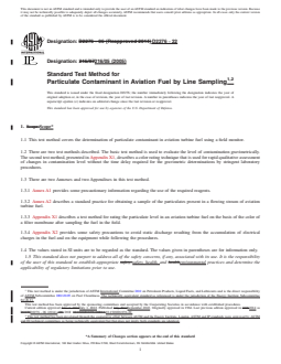 REDLINE ASTM D2276-22 - Standard Test Method for  Particulate Contaminant in Aviation Fuel by Line Sampling
