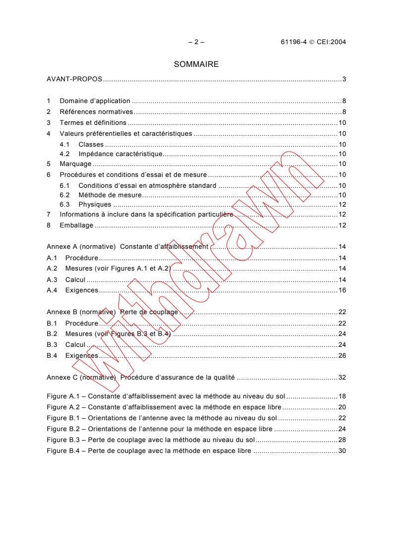 IEC 61196-4:2004 IEC 61196-4:2004 - Coaxial communication cables - Part 4: Sectional specification for radiating cables
Released:1/9/2004
Isbn:283187355X - Page 4 preview