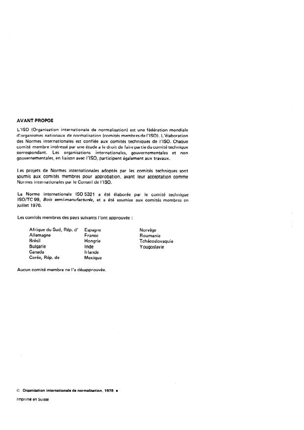 ISO 5321:1978 ISO 5321:1978 - Frises brutes en bois résineux pour parquets -- Caractéristiques générales - Page 2 preview