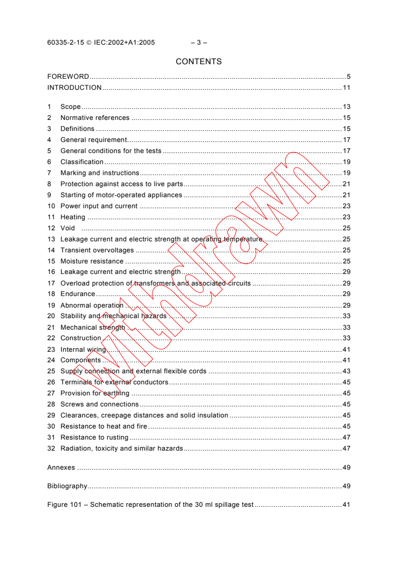 IEC 60335-2-15:2002 IEC 60335-2-15:2002+AMD1:2005 CSV - Household and similar electrical appliances - Safety - Part 2-15: Particular requirements for appliances for heating liquids
Released:10/13/2005 - Page 4 preview
