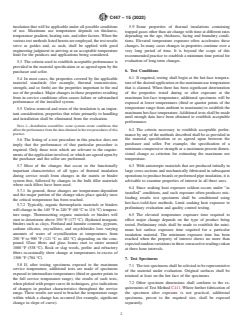ASTM C447-15(2022) ASTM C447-15(2022) - Standard Practice for Estimating the Maximum Use Temperature of Thermal Insulations - Page 2 preview