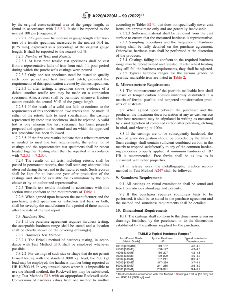 ASTM A220/A220M-99(2022)e1 - Standard Specification for  Pearlitic Malleable Iron