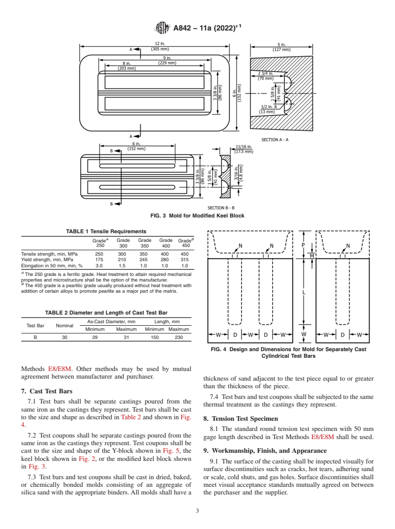 ASTM A842-11A(2022)e1 - Standard Specification for  Compacted Graphite Iron Castings