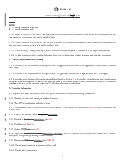 ASTM F2257-22 REDLINE ASTM F2257-22 - Standard Specification for Wrought Seamless or Welded and Drawn 18Chromium-14Nickel-2.5Molybdenum Stainless Steel Small Diameter Tubing for Surgical Implants (UNS S31673) - Page 3 preview