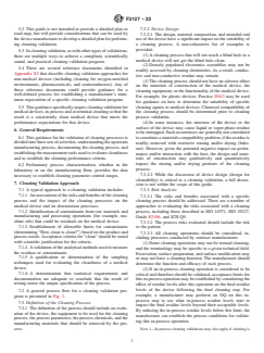 ASTM F3127-22 - Standard Guide for Validating Cleaning Processes Used During the Manufacture of  Medical Devices