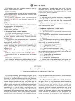 ASTM F881-94(2022) ASTM F881-94(2022) - Standard Specification for Silicone Elastomer Facial Implants - Page 2 preview