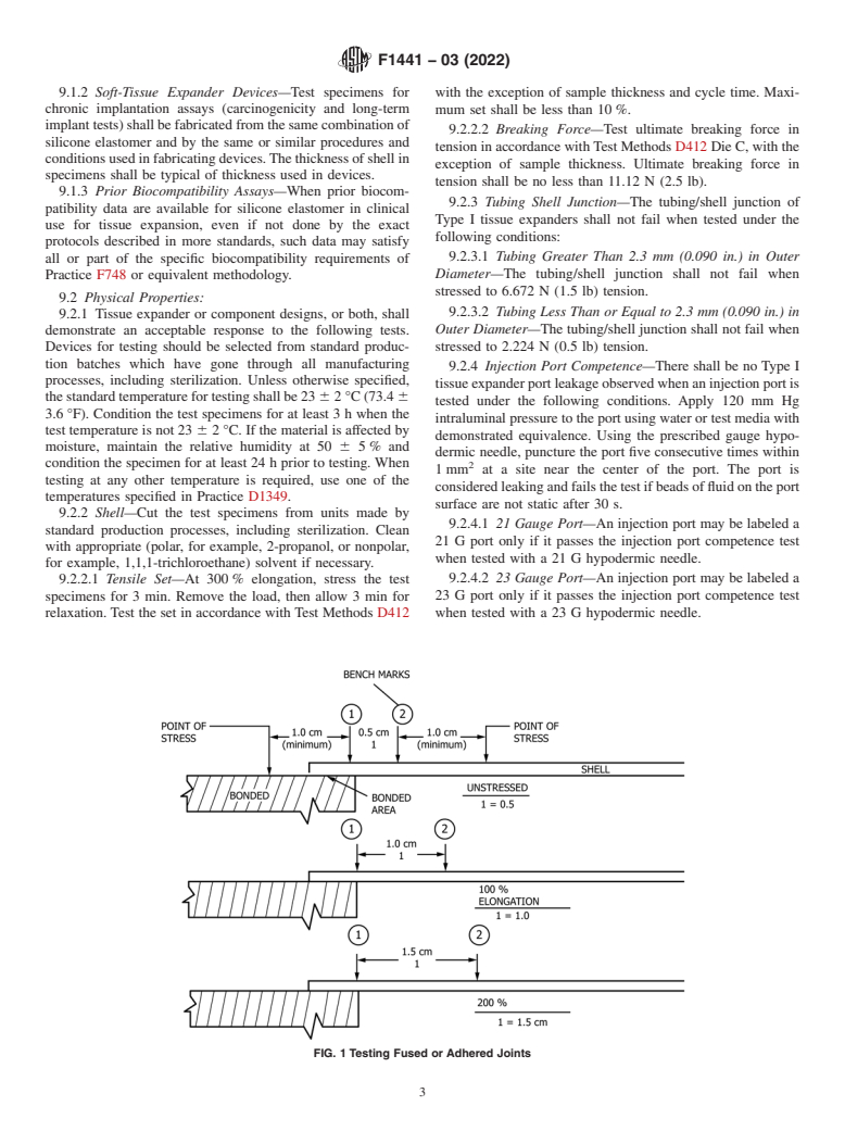 ASTM F1441-03(2022) - Standard Specification for  Soft-Tissue Expander Devices