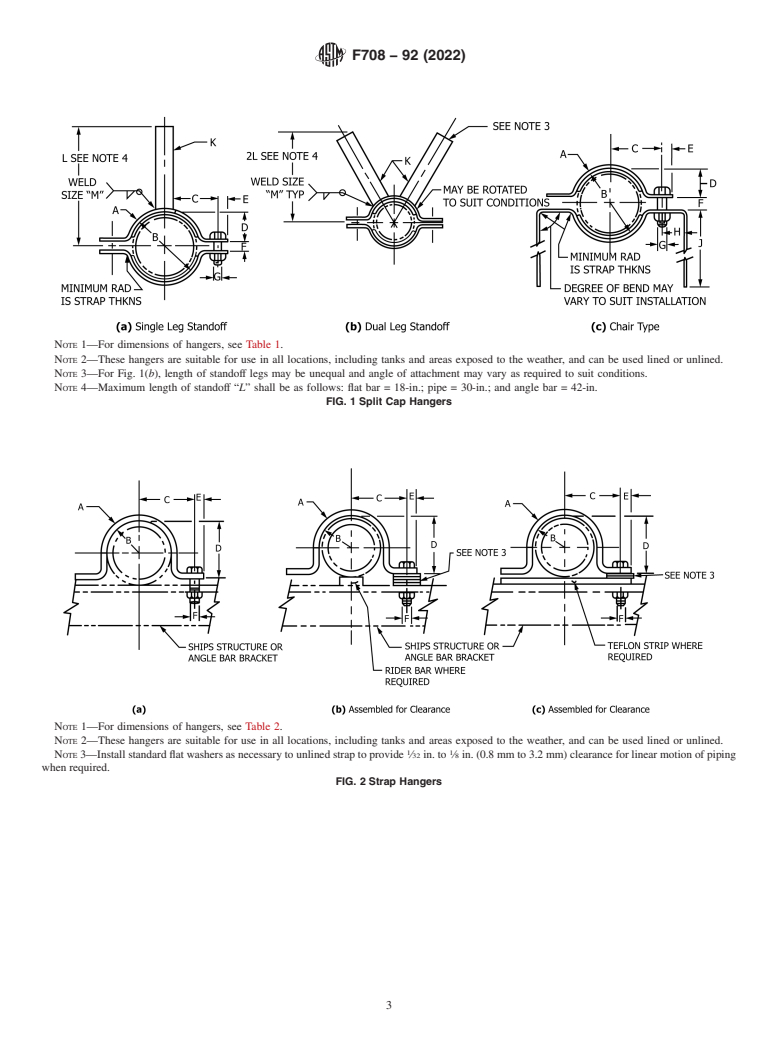 ASTM F708-92(2022) - Standard Practice for  Design and Installation of Rigid Pipe Hangers