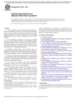 ASTM C547-22a ASTM C547-22a - Standard Specification for Mineral Fiber Pipe Insulation - Page 1 preview