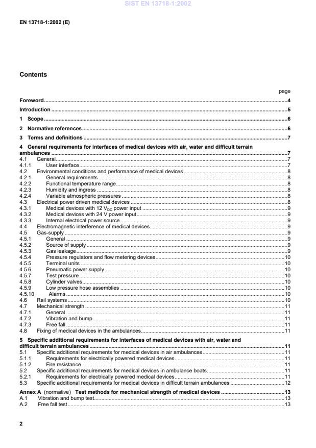 EN 13718-1:2002 EN 13718-1:2002 - Page 4 preview