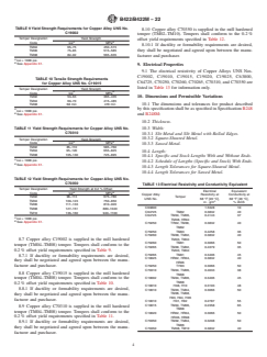 ASTM B422/B422M-22 ASTM B422/B422M-22 - Standard Specification for Copper-Aluminum-Silicon-Cobalt Alloy, Copper-Nickel-Silicon-Magnesium Alloy, Copper-Nickel-Silicon Alloy, Copper-Nickel-Aluminum-Magnesium Alloy, and Copper-Nickel-Tin Alloy Sheet and Strip - Page 4 preview