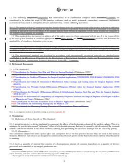 ASTM F647-22 REDLINE ASTM F647-22 - Standard Practice for Evaluating and Specifying Implantable Shunt Assemblies for Neurosurgical Application - Page 2 preview
