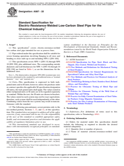 ASTM A587-22 ASTM A587-22 - Standard Specification for Electric-Resistance-Welded Low-Carbon Steel Pipe for the Chemical Industry - Page 1 preview