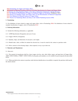 ASTM B5-22 REDLINE ASTM B5-22 - Standard Specification for High Conductivity Tough-Pitch Copper Refinery Shapes - Page 2 preview