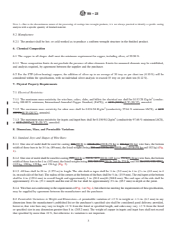 ASTM B5-22 REDLINE ASTM B5-22 - Standard Specification for High Conductivity Tough-Pitch Copper Refinery Shapes - Page 3 preview