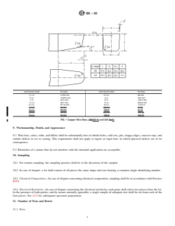 ASTM B5-22 REDLINE ASTM B5-22 - Standard Specification for High Conductivity Tough-Pitch Copper Refinery Shapes - Page 4 preview