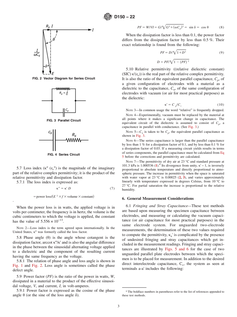 ASTM D150-22 - Standard Test Methods for  AC Loss Characteristics and Permittivity (Dielectric Constant)   of Solid Electrical Insulation