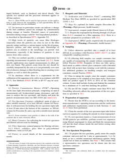 ASTM D8166-22 ASTM D8166-22 - Standard Test Method for Sizing and Counting Particulates in Middle Distillate Fuels and Biodiesel Blend (B6 to B20) Using Continuous Flow and Bottle Sampler Particle Contamination Monitors - Page 3 preview