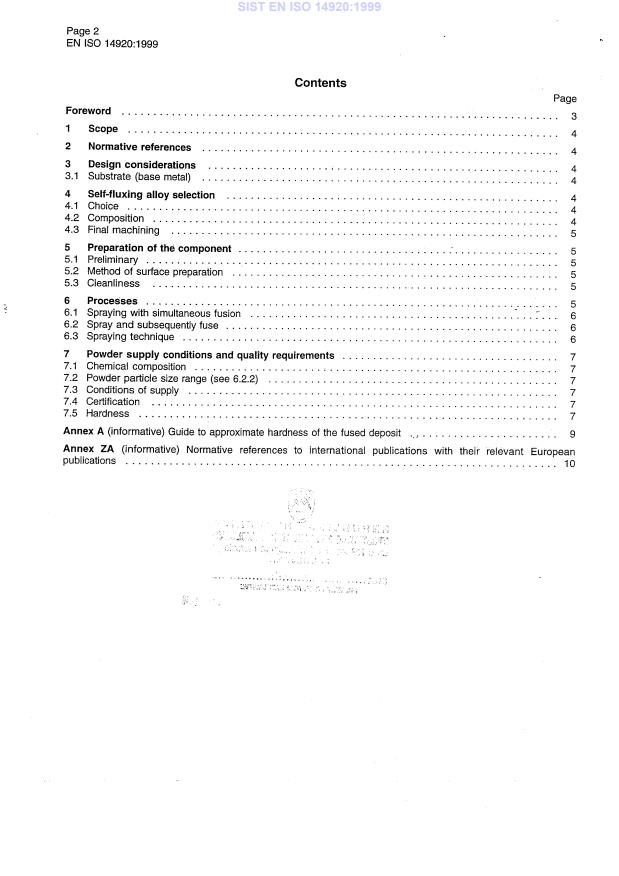 EN ISO 14920:1999 EN ISO 14920:1999 - Page 4 preview