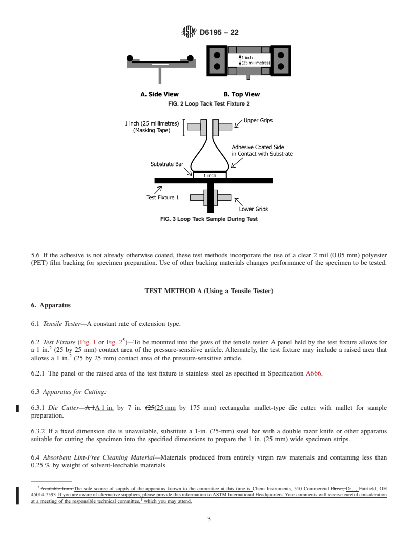 REDLINE ASTM D6195-22 - Standard Test Methods for Loop Tack