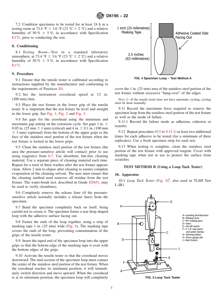 ASTM D6195-22 - Standard Test Methods for Loop Tack