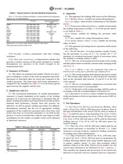 ASTM C1147-14(2022) ASTM C1147-14(2022) - Standard Practice for Determining the Short Term Tensile Weld Strength of Chemical-Resistant Thermoplastics - Page 2 preview