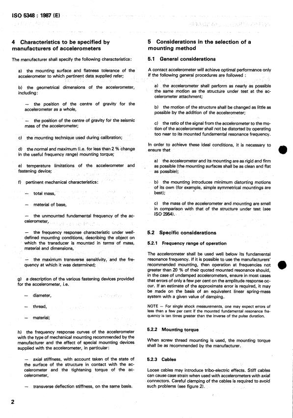 ISO 5348:1987 ISO 5348:1987 - Mechanical vibration and shock -- Mechanical mounting of accelerometers - Page 4 preview