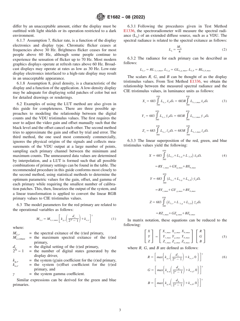 ASTM E1682-08(2022) - Standard Guide for Modeling the Colorimetric Properties of a CRT-Type Visual Display  Unit