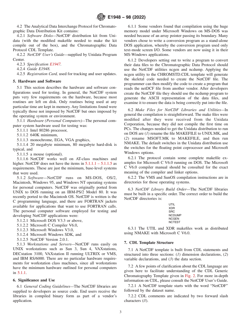 ASTM E1948-98(2022) - Standard Guide for Analytical Data Interchange Protocol for Chromatographic Data