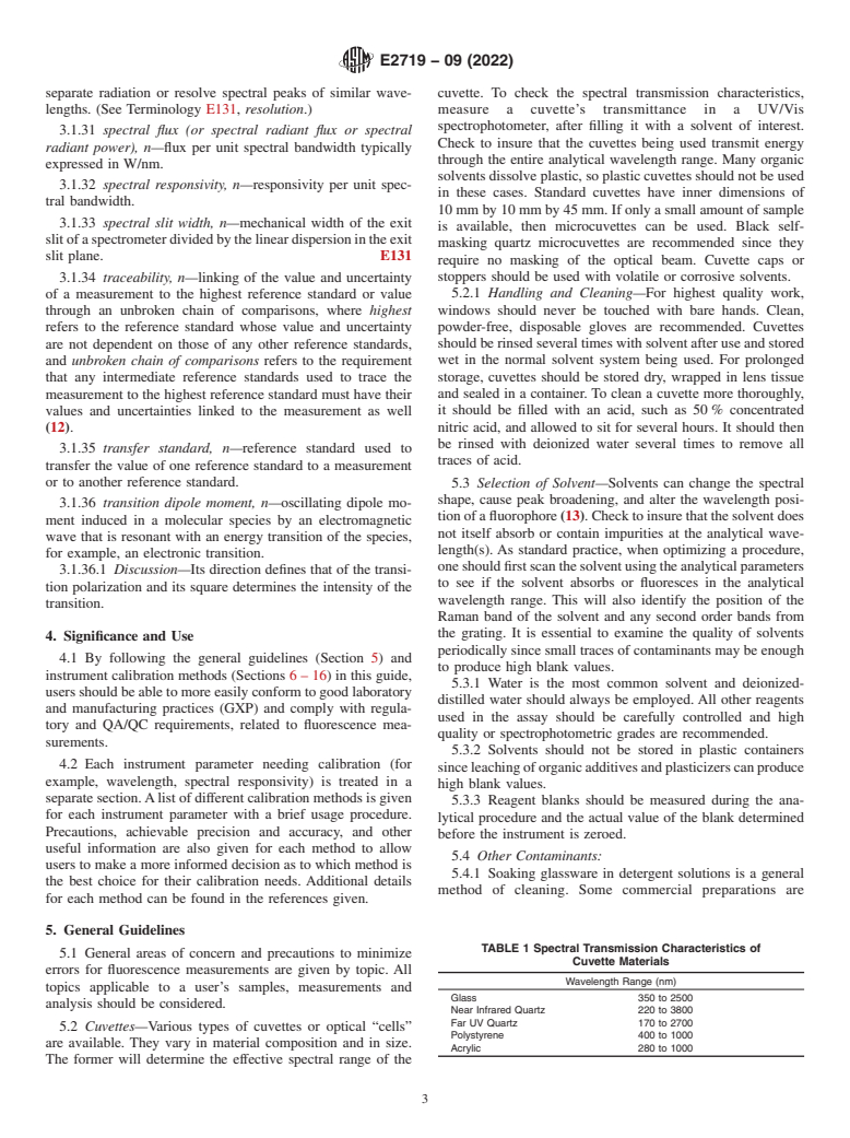 ASTM E2719-09(2022) - Standard Guide for Fluorescence—Instrument Calibration and Qualification