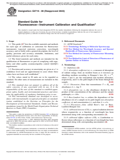 ASTM E2719-09(2022) ASTM E2719-09(2022) - Standard Guide for Fluorescence—Instrument Calibration and Qualification