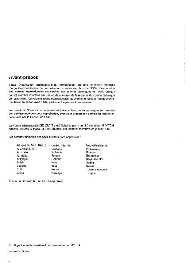 ISO 5351-1:1981 ISO 5351-1:1981 - Cellulose en solutions diluées -- Détermination de l'indice de viscosité limite - Page 2 preview