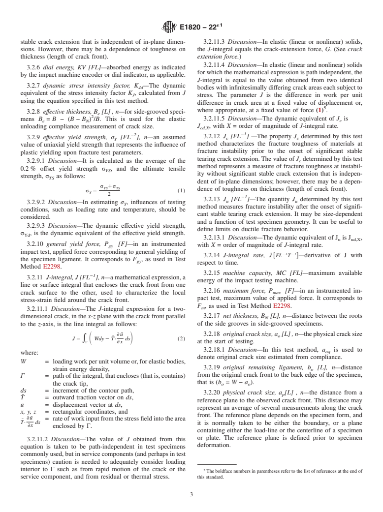 ASTM E1820-22e1 - Standard Test Method for  Measurement of Fracture Toughness