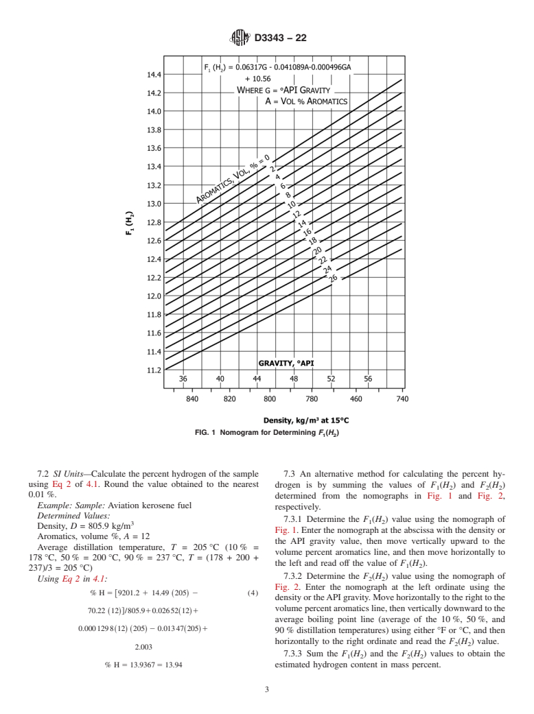 ASTM D3343-22 - Standard Test Method for  Estimation of Hydrogen Content of Aviation Fuels