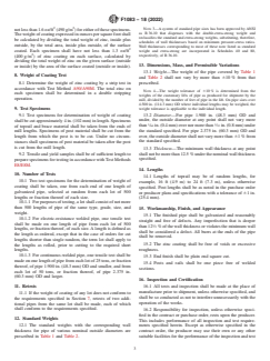 ASTM F1083-18(2022) ASTM F1083-18(2022) - Standard Specification for Pipe, Steel, Hot-Dipped Zinc-Coated (Galvanized) Welded, for Fence Structures - Page 3 preview