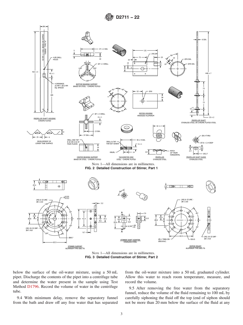 ASTM D2711-22 - Standard Test Method for  Demulsibility Characteristics of Lubricating Oils