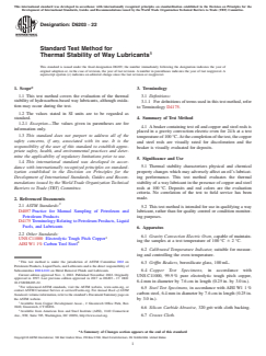 ASTM D6203-22 ASTM D6203-22 - Standard Test Method for Thermal Stability of Way Lubricants - Page 1 preview