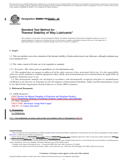 ASTM D6203-22 REDLINE ASTM D6203-22 - Standard Test Method for Thermal Stability of Way Lubricants - Page 1 preview