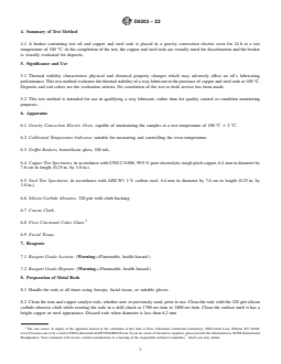 ASTM D6203-22 REDLINE ASTM D6203-22 - Standard Test Method for Thermal Stability of Way Lubricants - Page 2 preview